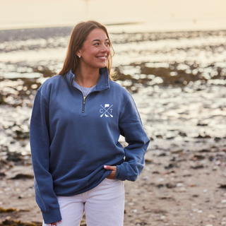 Vintage-Washed CT Local Quarterzip