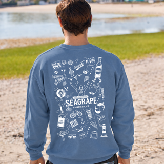 203 X Seagrape Doodle Crewneck