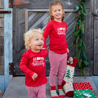 Home for the Holidays Kids PJ Set