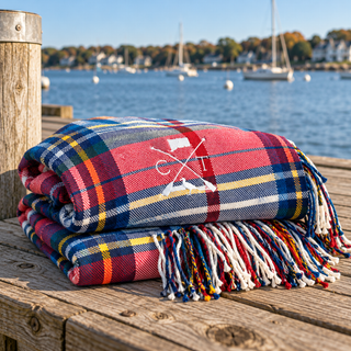 CT Plaid Throw Blanket