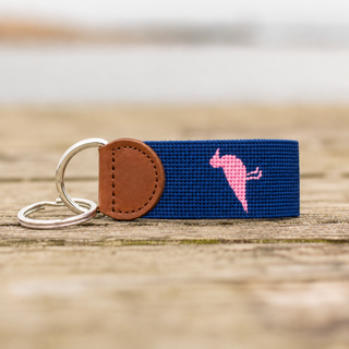East Coast Needle Point Key Chain