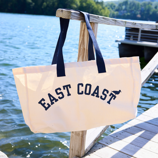 Oversized Canvas East Coast Tote Bag