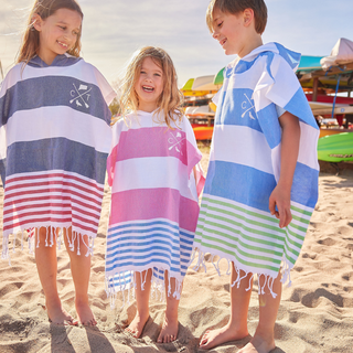 Kids CT Local Turkish Towel Poncho