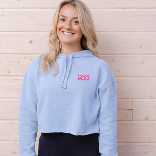 Cropped All You Need Is Love Hoodie