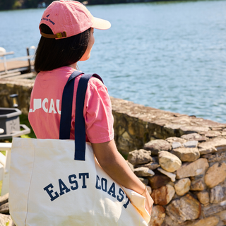 Oversized Canvas East Coast Tote Bag