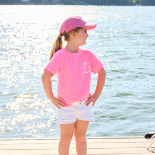 Youth Vintage Washed CT Local Tee Pink