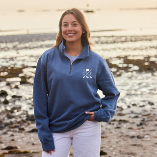 Vintage-Washed CT Local Quarterzip