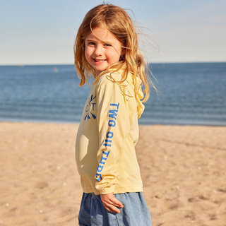 Kids Yellow Hooded UPF Sun Shirt