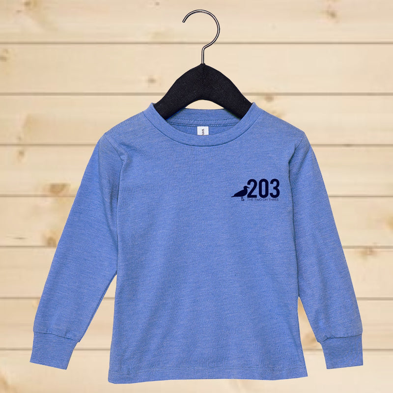 Toddler 203 Home Long Sleeve Tee Blue